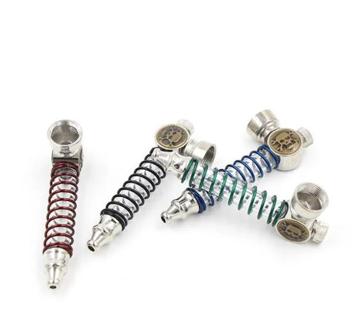 Picture of Metal Pipe Skull Ring 24ct