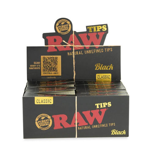 Picture of Raw Tips-Black Classic 50ct 
