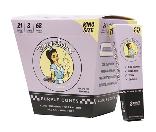 Picture of BlazySusan Cones-Purple King Size 21|3|63ct 