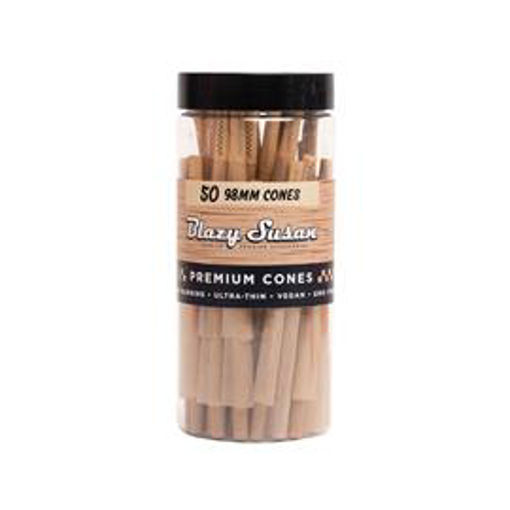 Picture of BlazySusan Cones-Unbleached 98mm 50ct jar