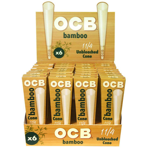 Picture of OCB Cones-Bamboo 1 1/4 Size 32x6ct