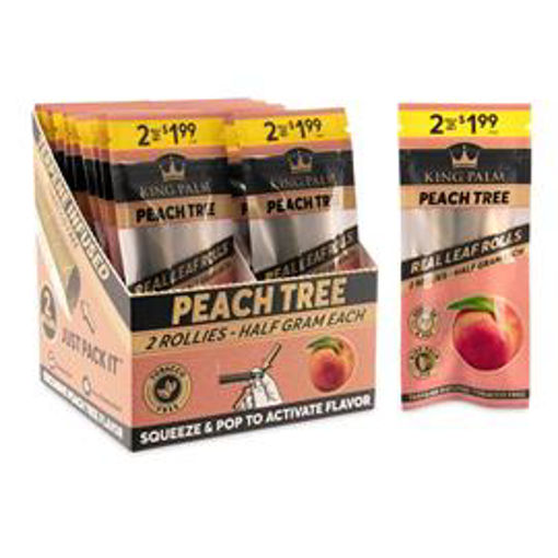 Picture of KingPalm Rollies 0.5g Peach Tree 20x2ct