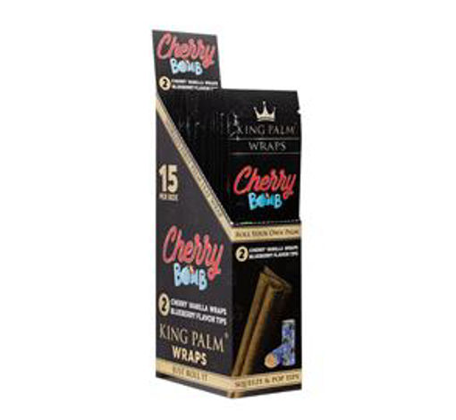 Picture of KingPalm XL Wrap Cherry Bomb+Blueberry Tips 15x2ct