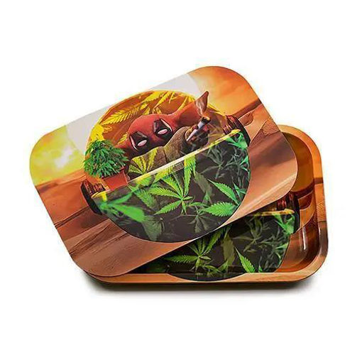 Picture of Rolling Tray Med w Magnet Lid
