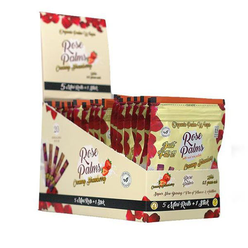 Picture of Rosepalms CreamyStrawberry 20pk 5Mini Rolls+1 Stick 