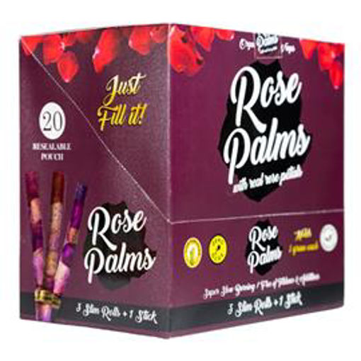 Picture of Rosepalms Wraps 1g Original 20pk 3 Slim Rolls+1 Stick
