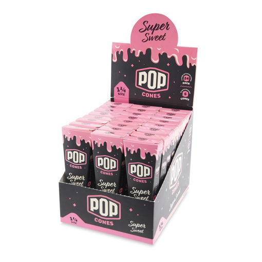 Picture of POP Cones Unbleached Super Sweet 1 1/4 24pk 6ct