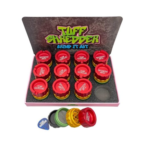Picture of TS1023-S Tuff Shredder Grinder Rasta 40MM 12CT