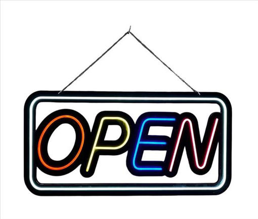 Picture of Multi Color Open LED Sign Large
