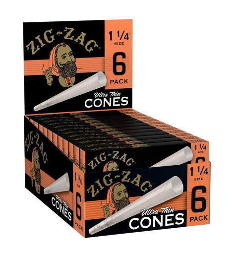Picture of Zig-Zag Cones-Ultra Thin 1 1/4 Size 24x6ct